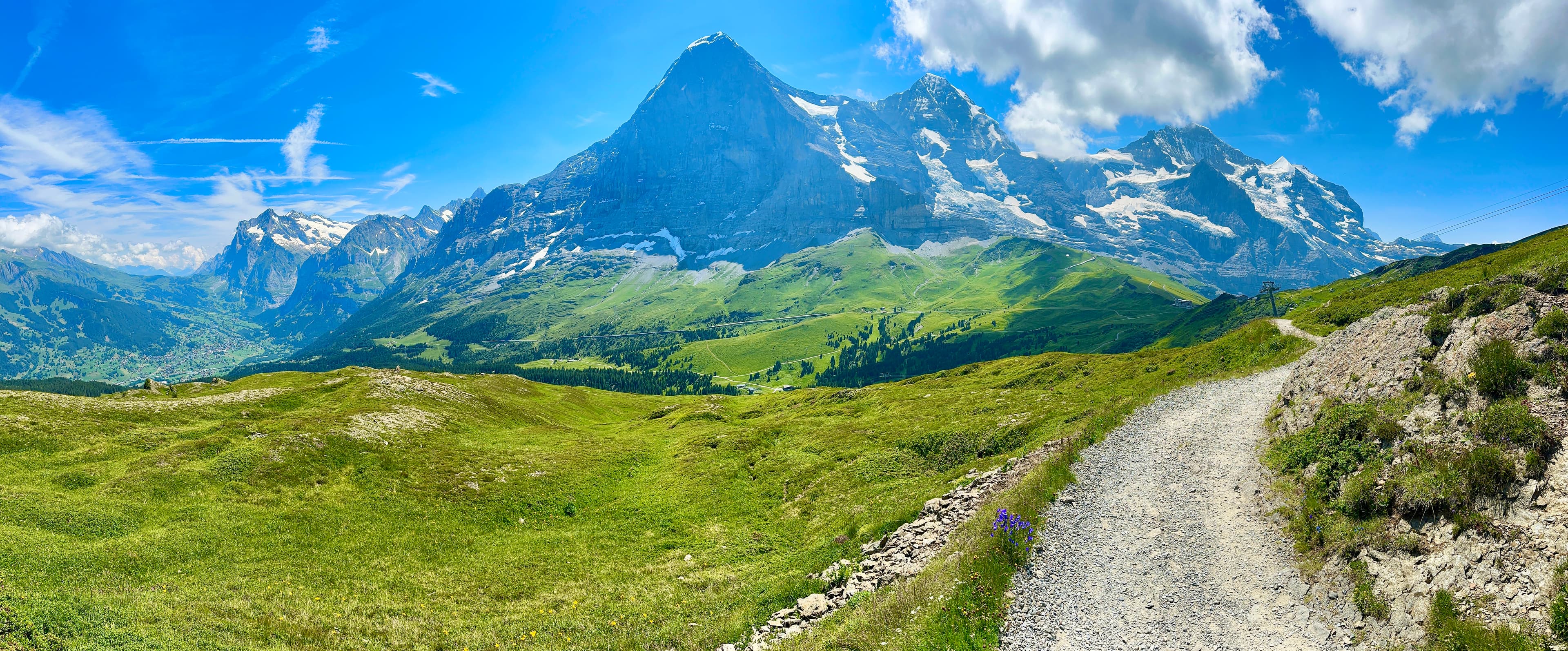 A trail leading through the mountains